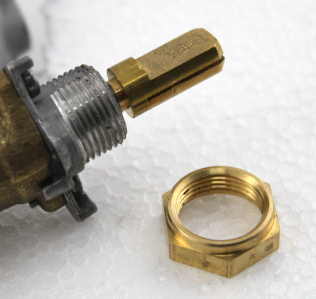 Weber Q Series Brass Regulator Retaining Hex Nut