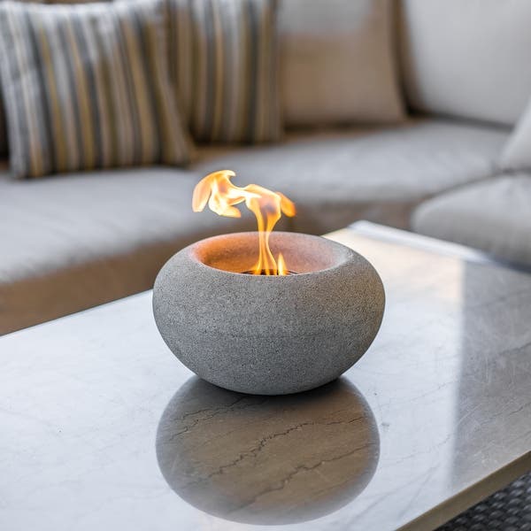 Stone Table Top Fire Bowl